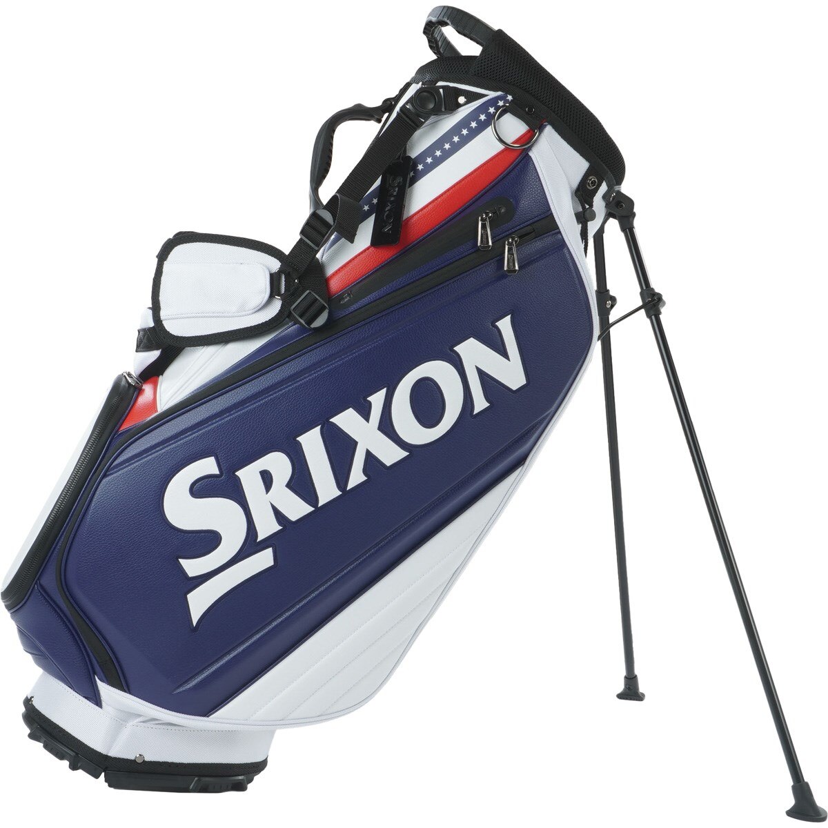 Srixon 日本国旗デザイン キャディバッグ US国旗カラー スタンドキャディバッグ(【男性】キャディバッグ)|SRIXON