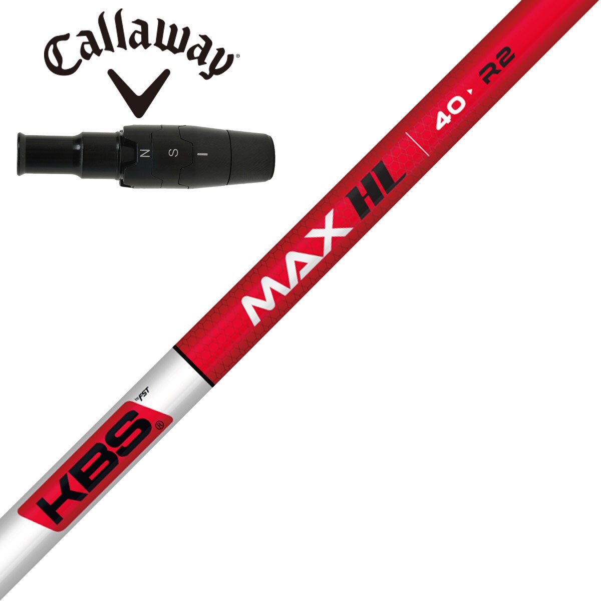 キャロウェイドライバー用 KBS MAX HL スリーブ付きシャフト(スリーブ