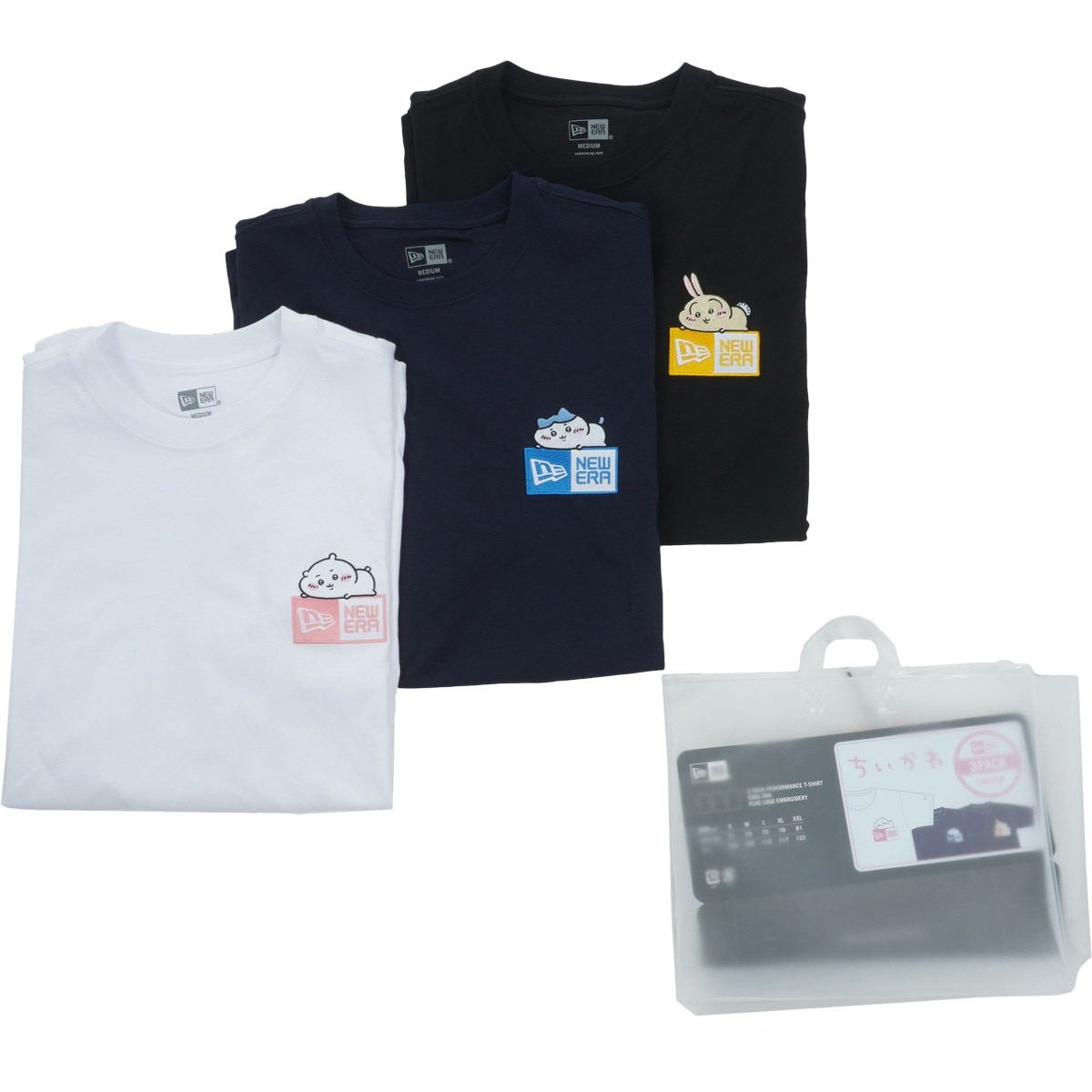 ちいかわ PF 半袖Tシャツ 3枚セット レディス(半袖シャツ・ポロシャツ