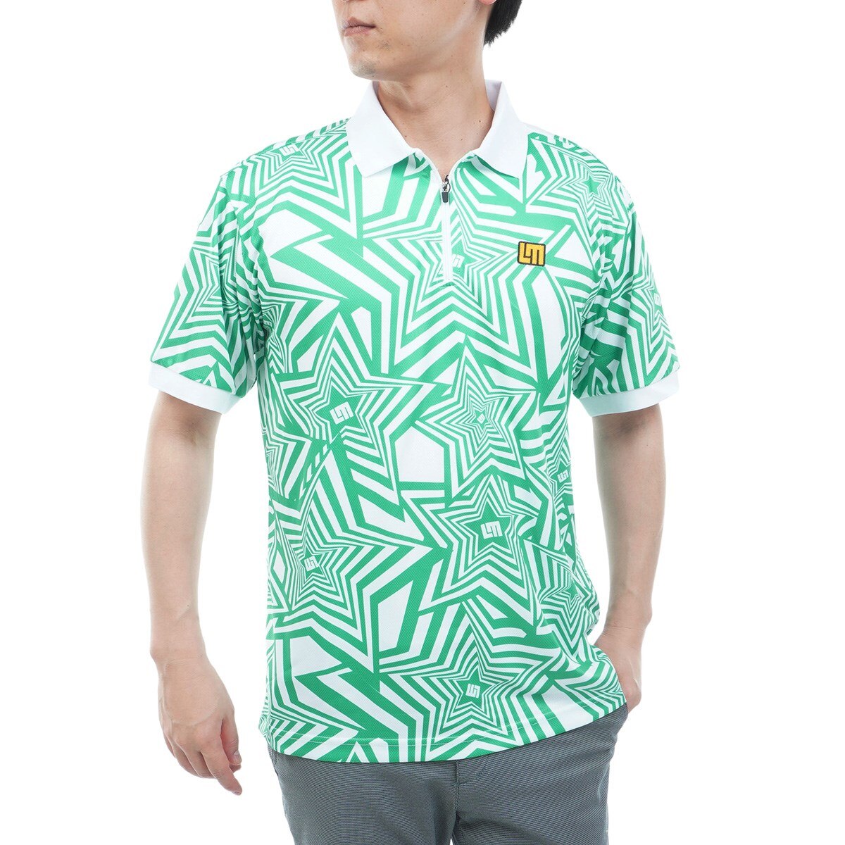 Double RL ポロシャツ ホースプリント 半袖 馬 黄緑/IW112 Double RL ポロシャツ ホースプリント 半袖 馬 黄緑/IW112 【公式通販】
