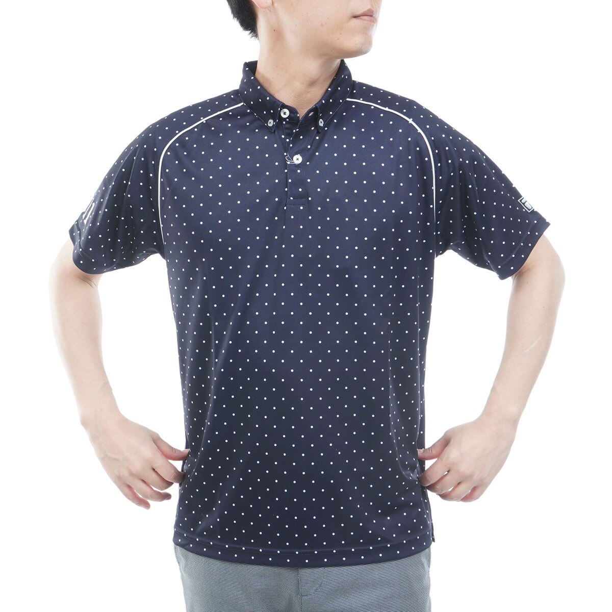 #FR2 GOLF 半袖ポロシャツ　値段交渉可　fr2golf 美品】エフアールツーゴルフ 半袖ポロシャツ グリーン バックプリント