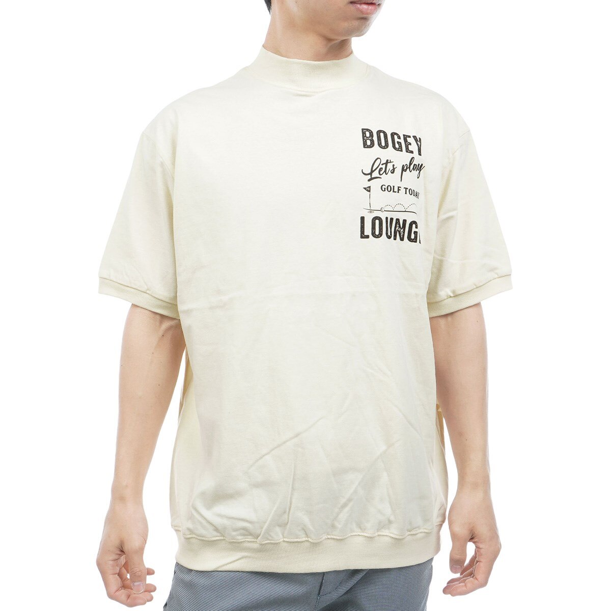 フラッグロゴ モックネック半袖シャツ(半袖シャツ・ポロシャツ)|BOGEY
