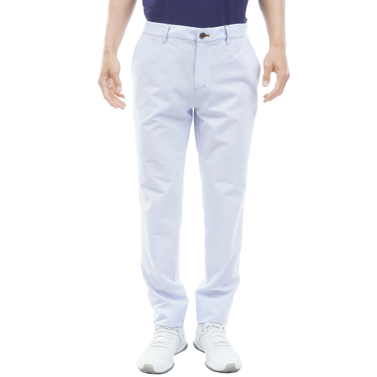 【新品未使用】BANDEL 吸水速乾 ゴルフロングパンツ ホワイト S-M BANDEL（バンデル） SIDE PUFFER TRACKPANTS ナイロン 保温性 ゴルフ