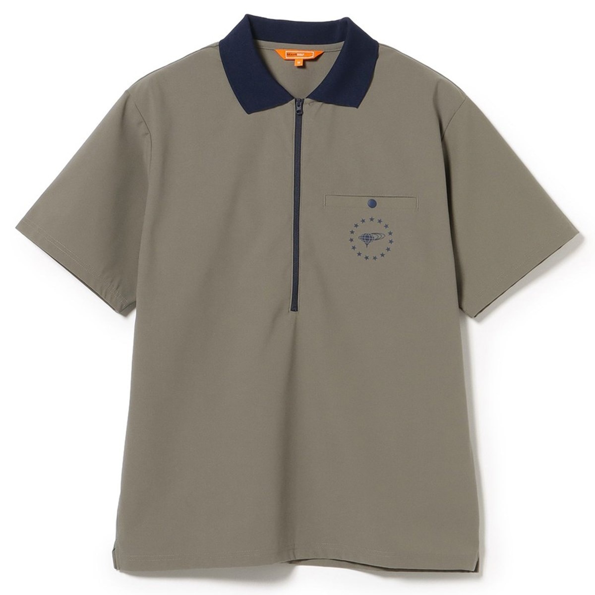 ORANGE LABEL ロングハーフジップ シャツ(半袖シャツ・ポロシャツ