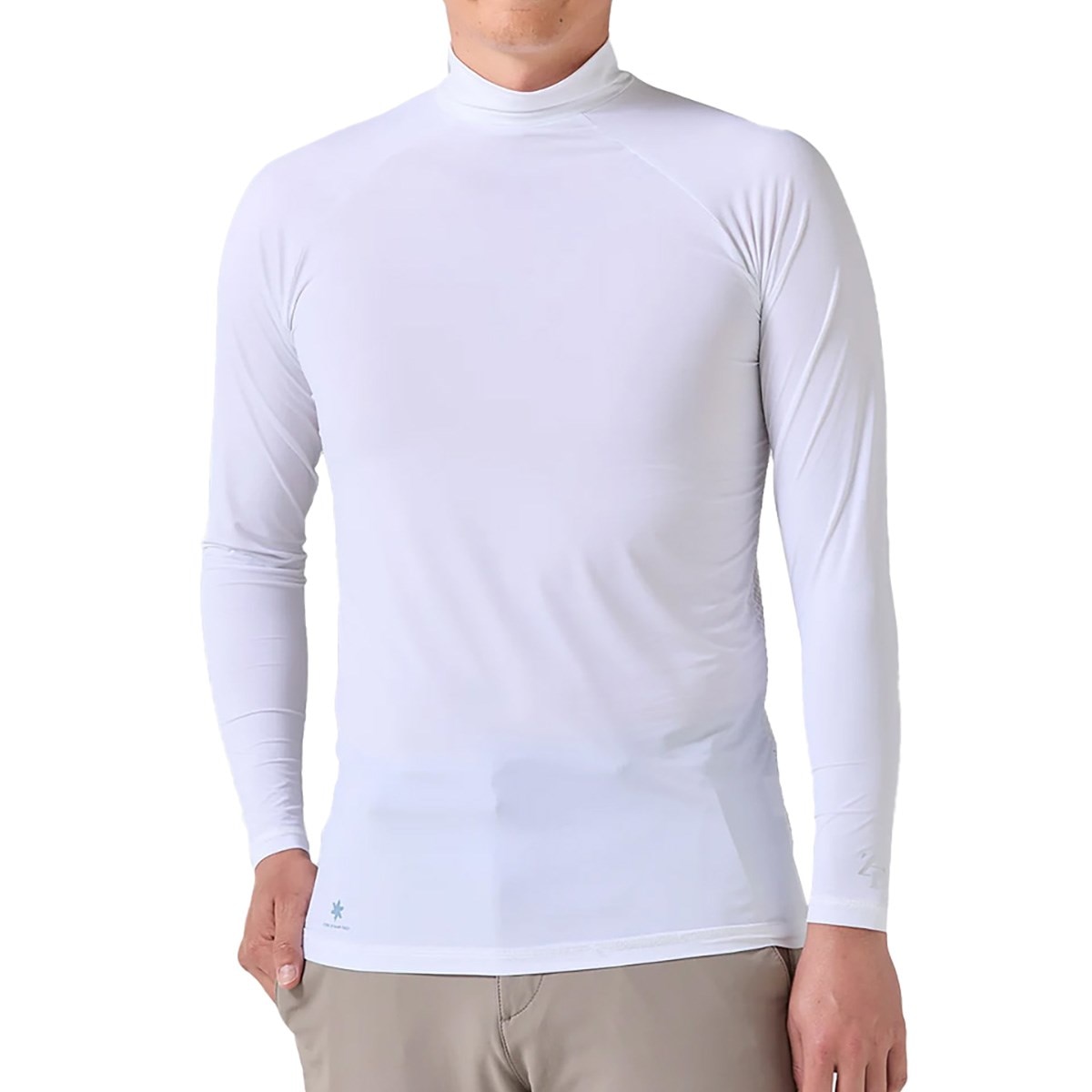 ストレッチ アイスメッシュ モックネック長袖アンダーシャツ(【男性