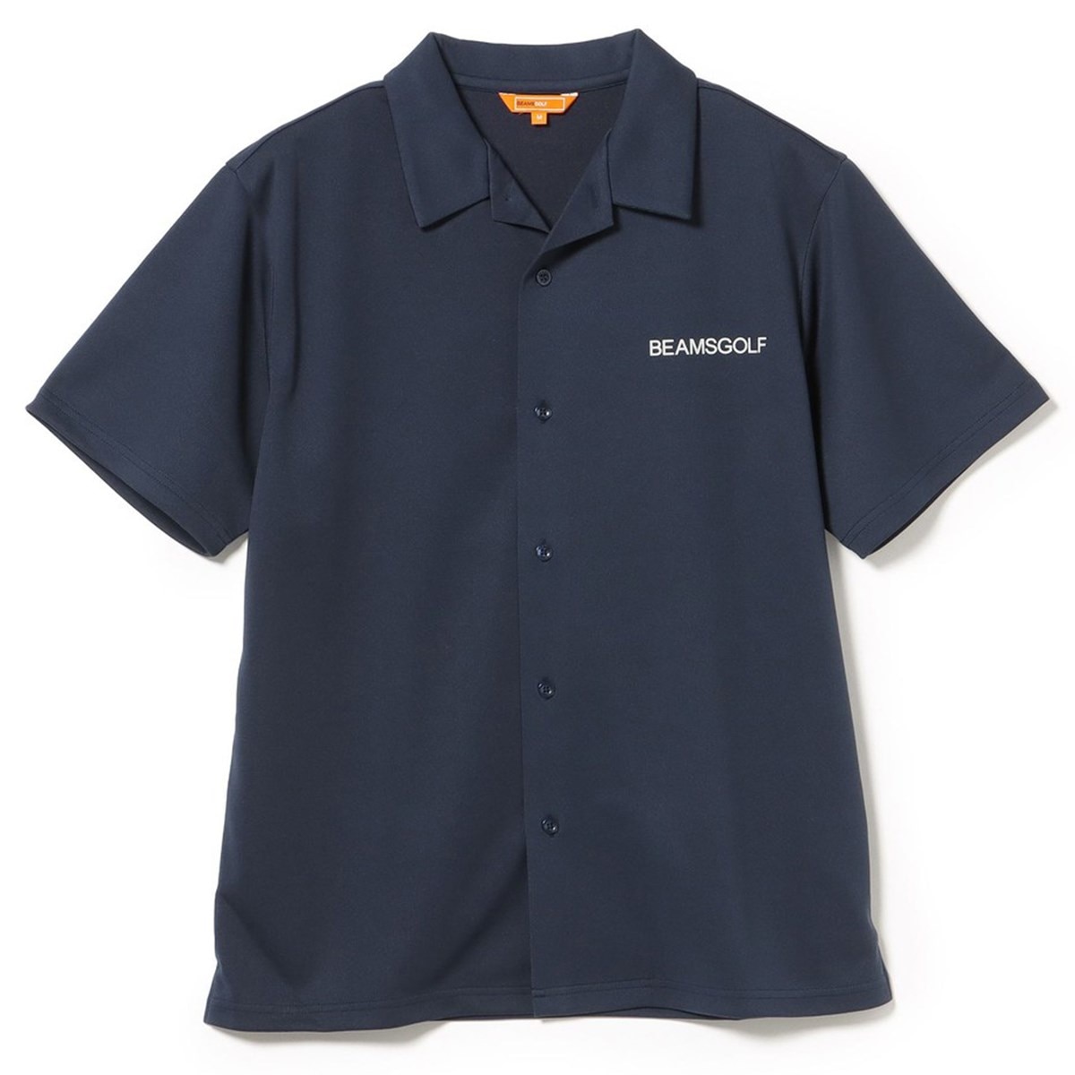 ORANGE LABEL ストレッチ バックロゴ フロントオープン ポロシャツ