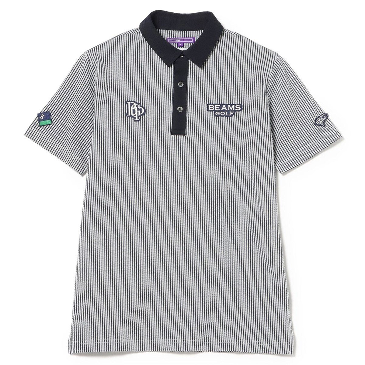 BEAMS GOLF ベージュ ポロシャツ Ｌ BEAMS GOLF PURPLE LABEL(ビームスゴルフパープルレーベル) ポロシャツ