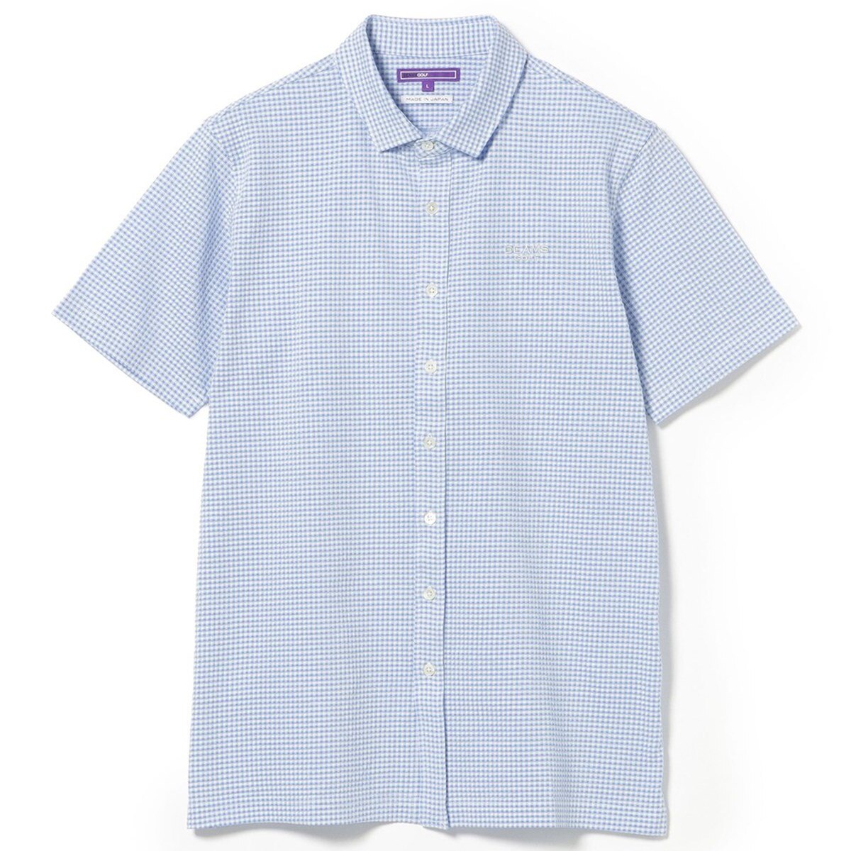 PURPLE LABEL ストレッチ サッカー ギンガム シャツ(半袖シャツ