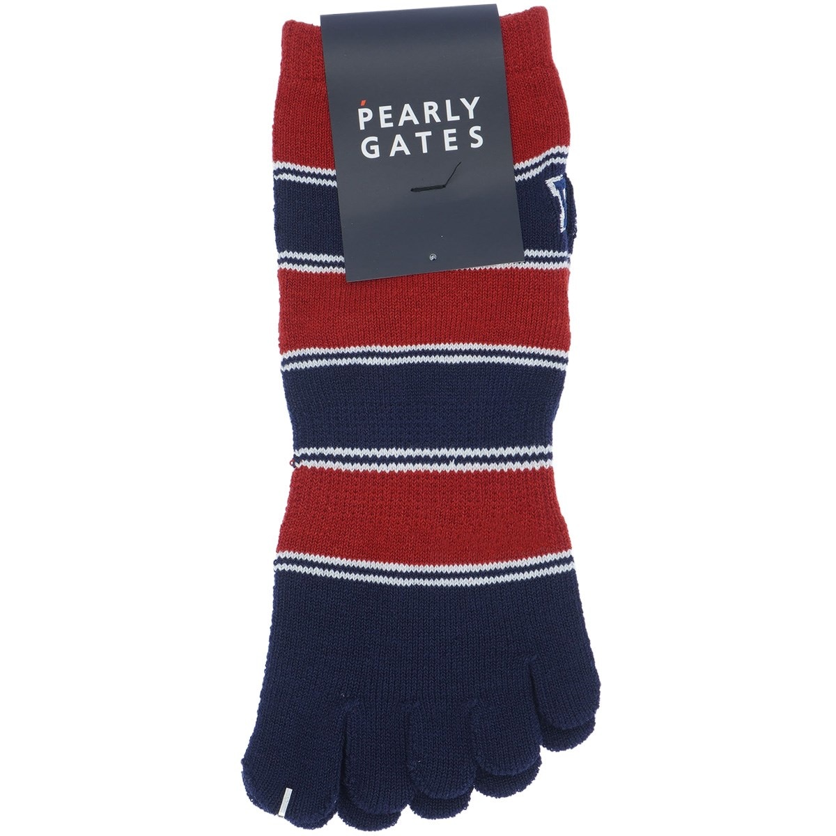 ボーダー5本指ショートソックス(靴下)|PEARLY GATES(パーリーゲイツ