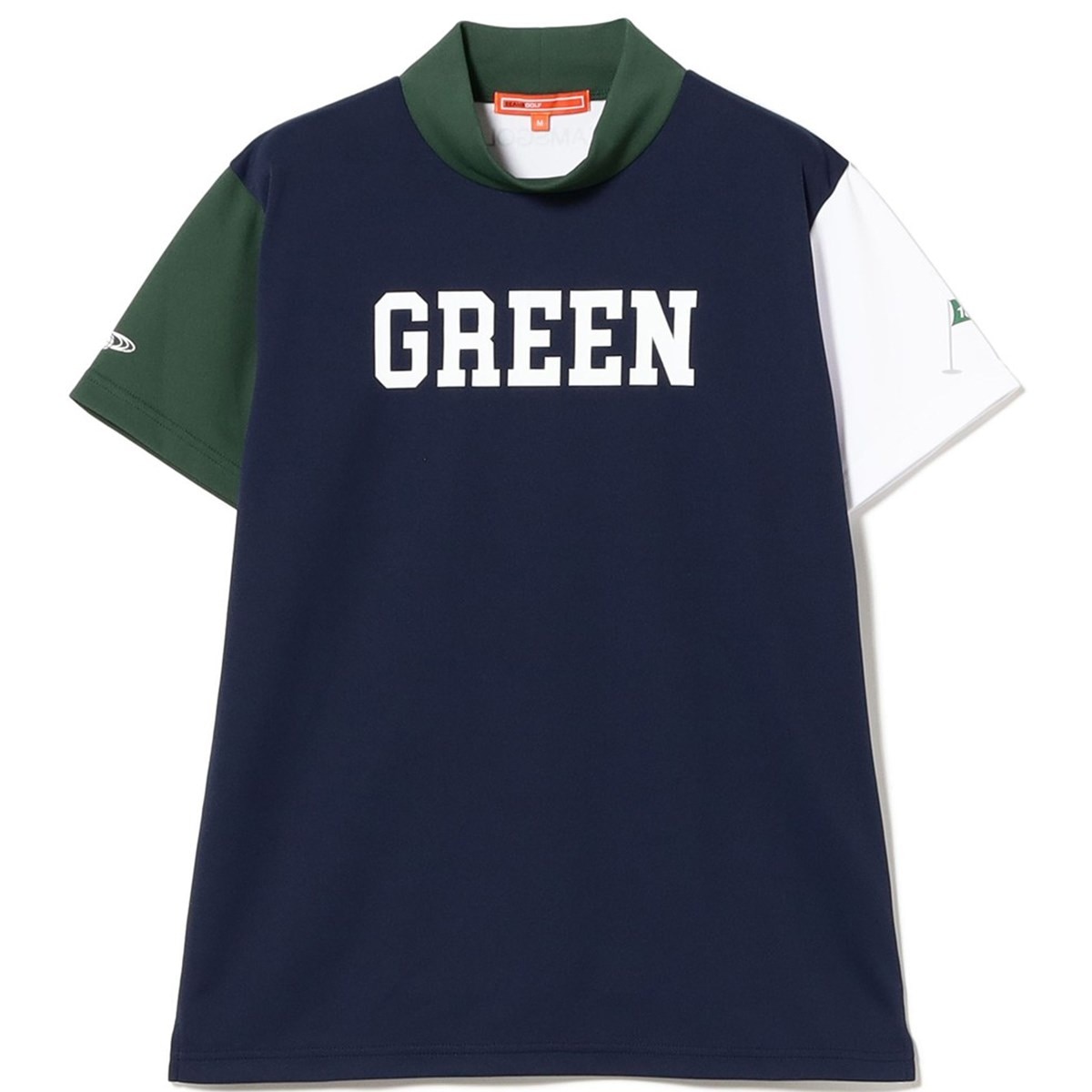 ORANGE LABEL クレイジーパターン モックネックシャツ レディス(半袖