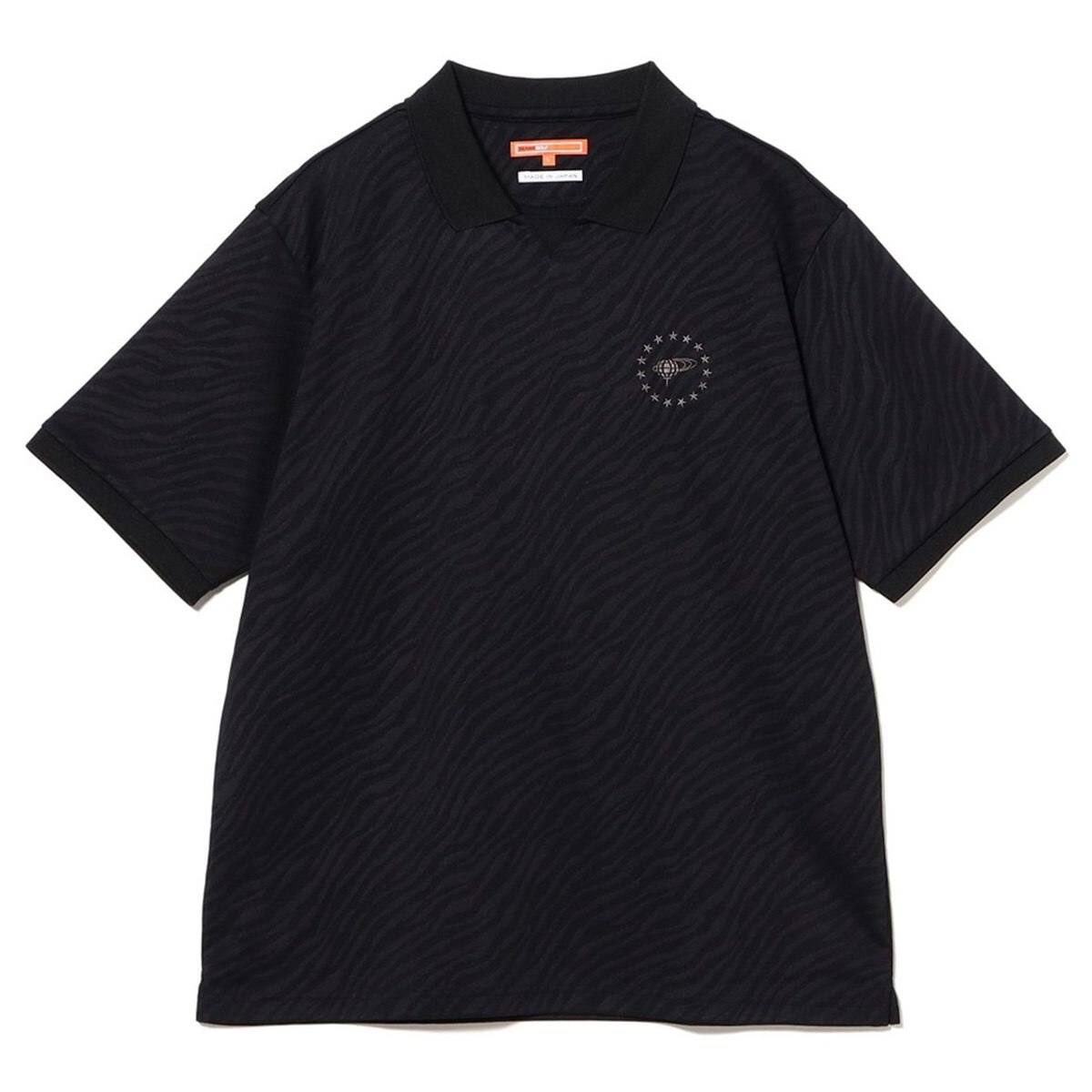 ORANGE LABEL ジャカード ゼブラ柄 ポロシャツ(半袖シャツ・ポロシャツ