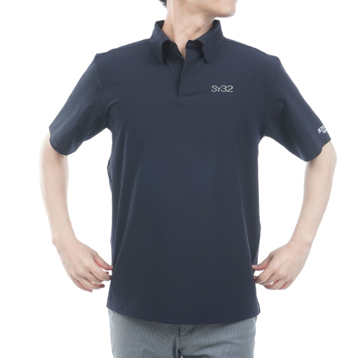 ストレッチ BOSELLI COLLAR ボタン半袖シャツ(半袖シャツ・ポロシャツ
