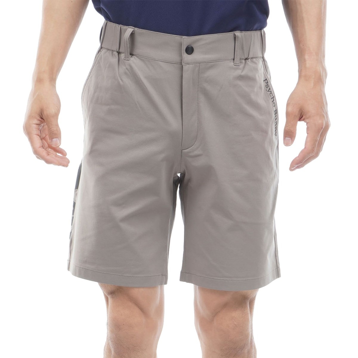 E07209 新品 PSYCHO BUNNY GOLF ストレッチ パンツ M GOLF メッシュ調リラックス ストレッチショートパンツ(ハーフパンツ