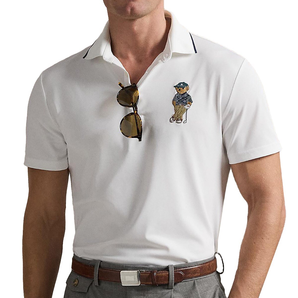 RLX ストレッチ テーラード フィット Polo ベア 半袖ポロシャツ(半袖