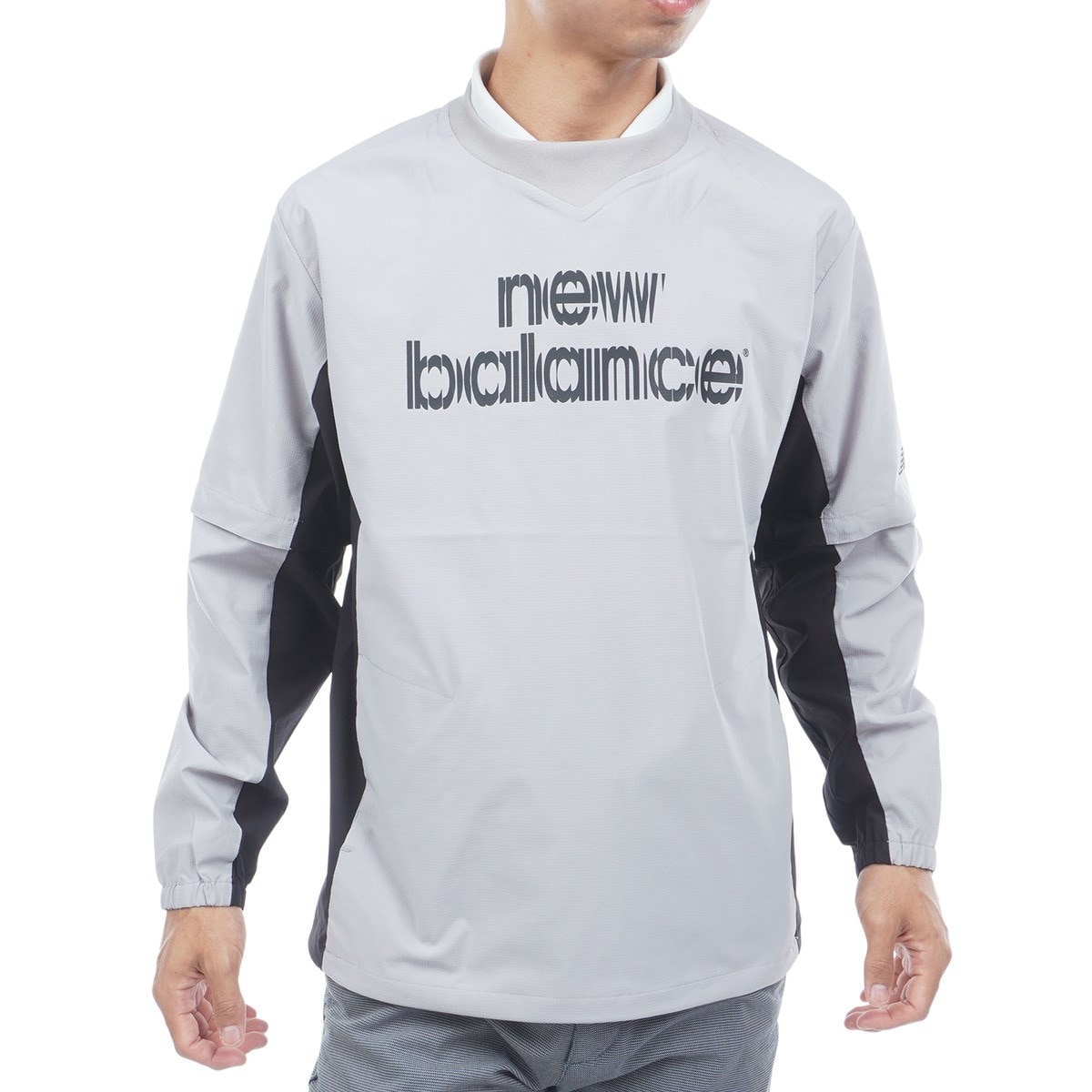 new balanceアウター2way新品 ストレッチ 2WAY リップストップ クルーネックスニードジャケット