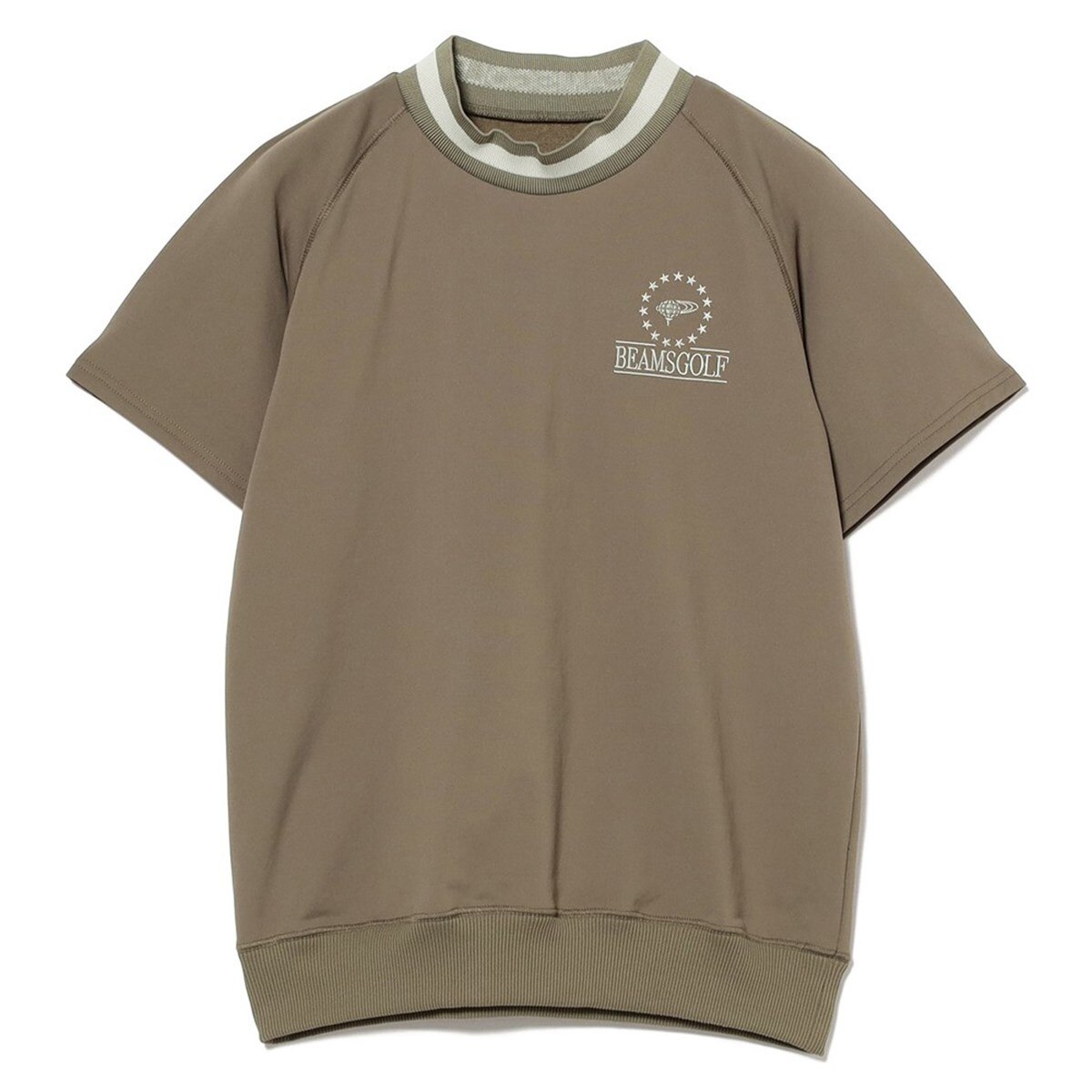 ORANGE LABEL ラグラン ミニ裏毛 モックネックシャツ レディス(半袖