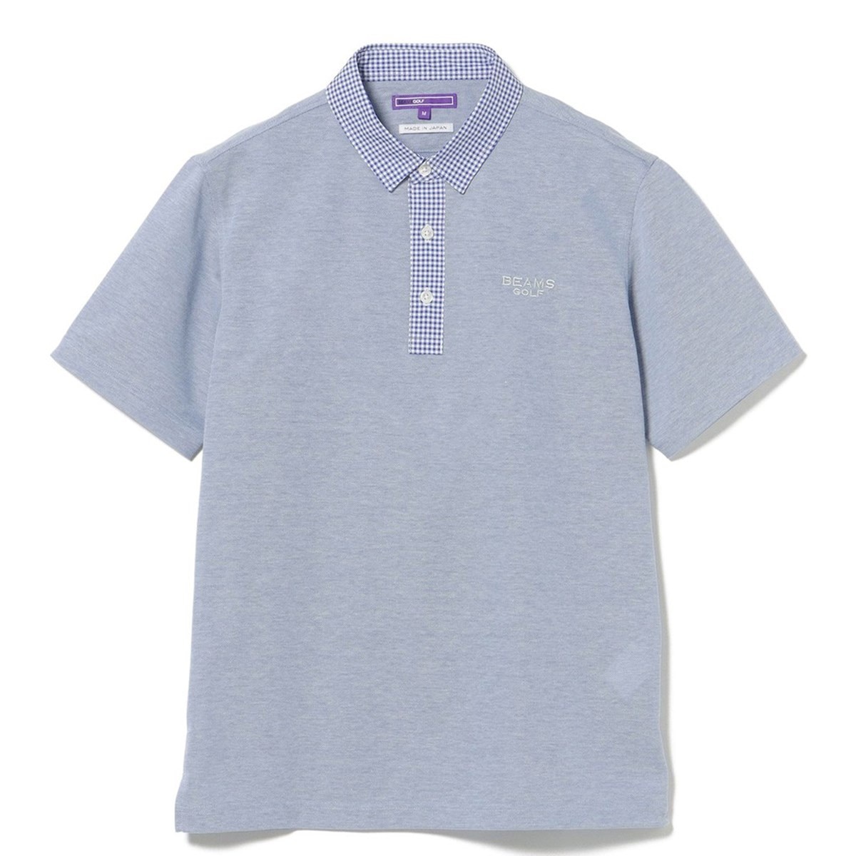 PURPLE LABEL ギンガム クレリック ポロシャツ(半袖シャツ・ポロシャツ
