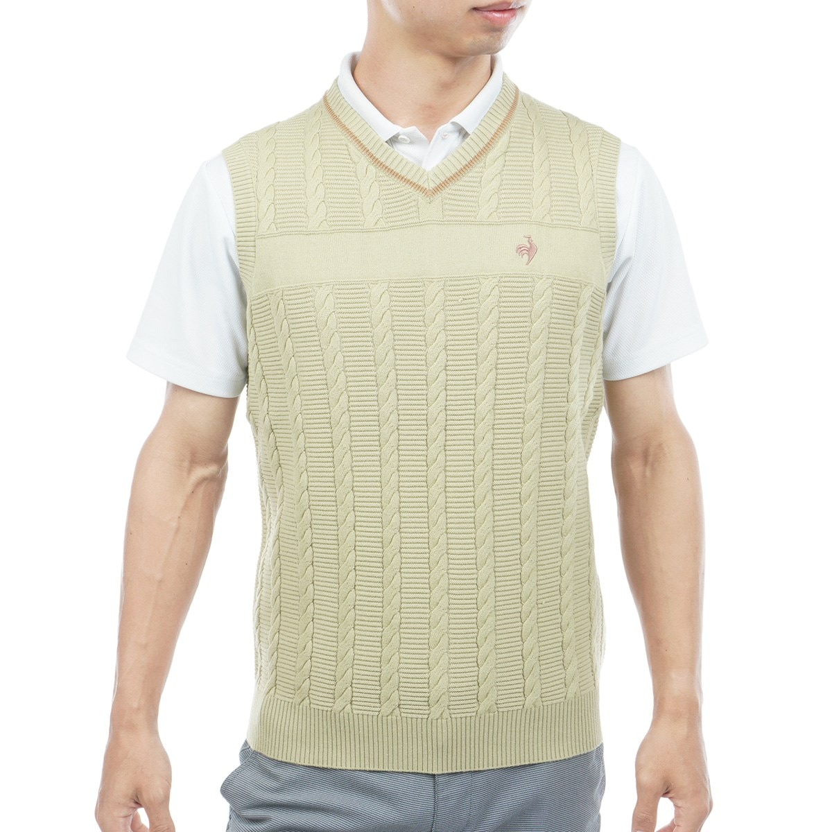 ケーブル編セーターベスト(ベスト)|Le coq sportif GOLF(ルコック