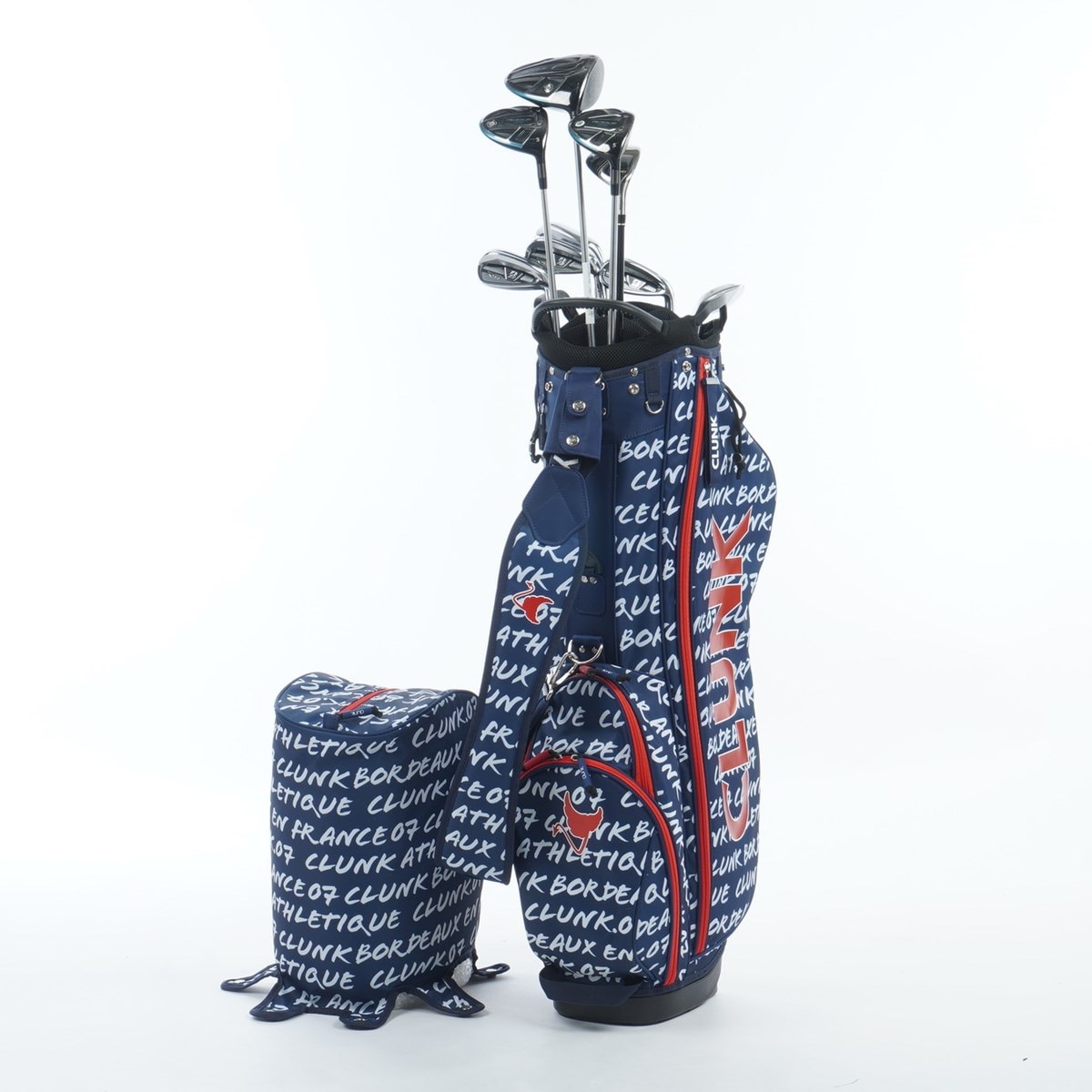 BURTON製　Founders Club ゴルフバッグ ネイビー　レトロ BURTON製 Founders Club ゴルフバッグ ネイビー レトロ