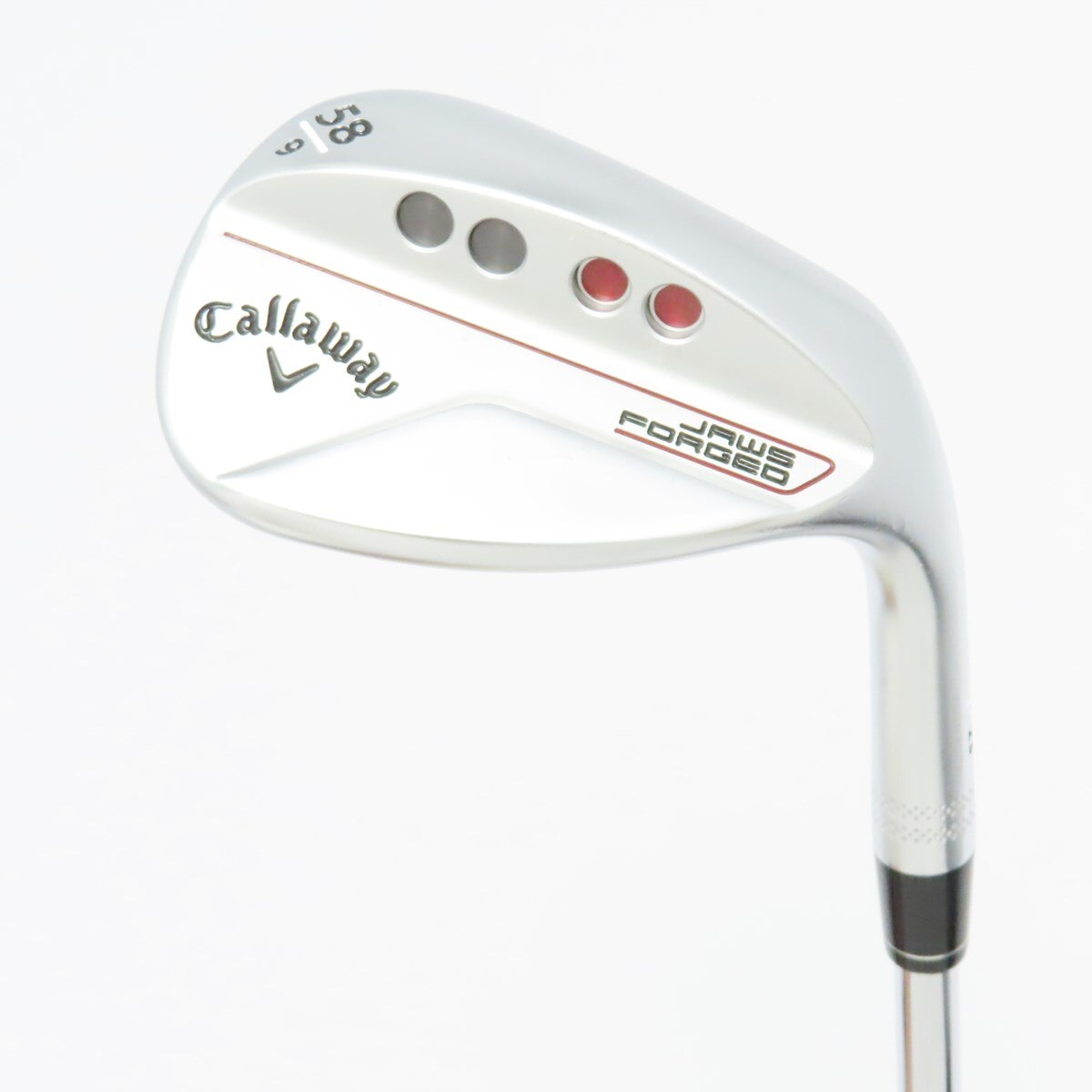 Callaway JAWS FORGED54°ウェッジ (中古品)美品 中古】JAWS FORGED クロムメッキ仕上げ ウェッジ KBS TOUR 58-09 S CD