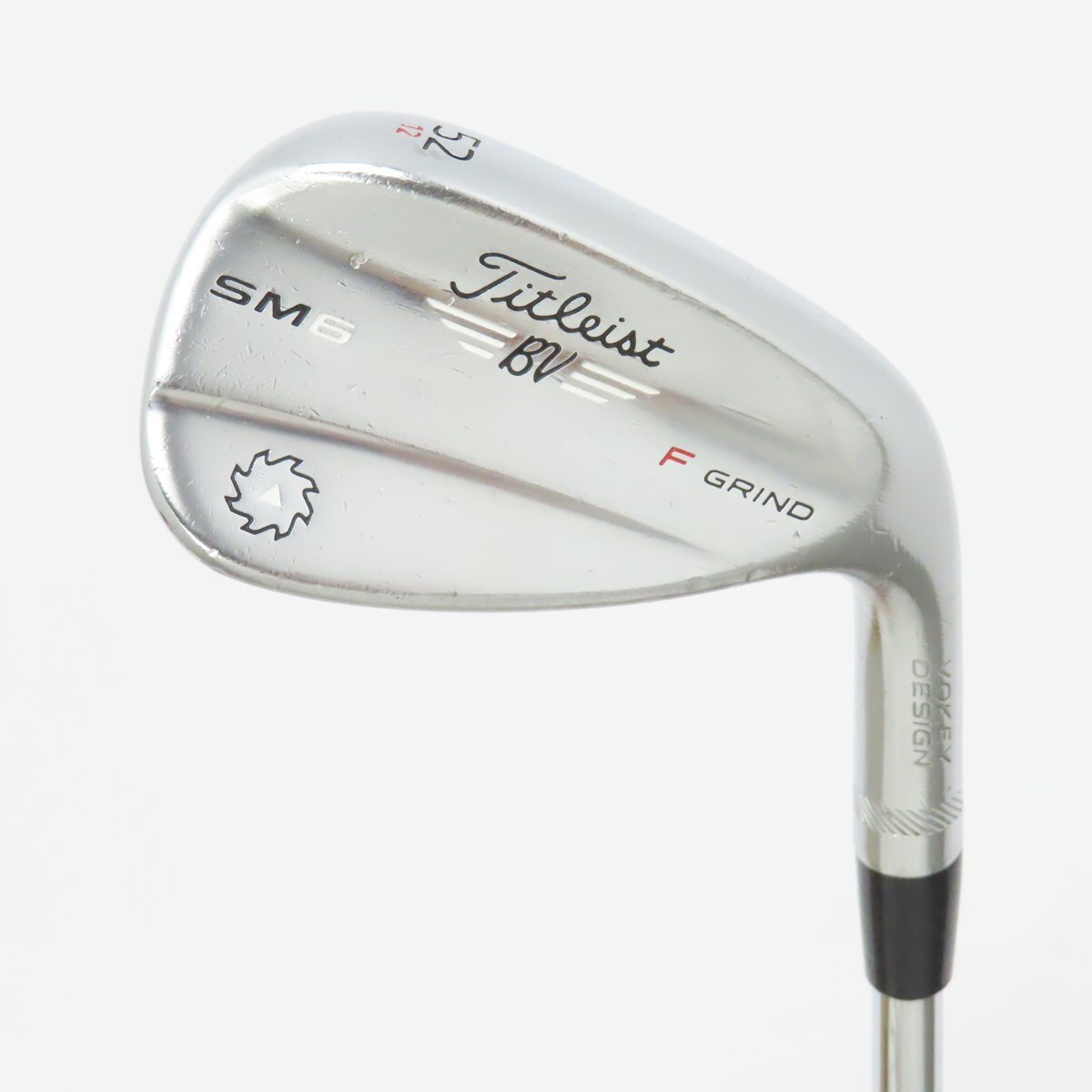 【中古ゴルフクラブ】タイトリスト　Vokey　Vokey SM6 ツアークローム F GRIND ウェッジ スチールシャフト　シャフト：スチールシャフト 中古】Vokey SM6 ツアークローム F GRIND ウェッジ スチールシャフト