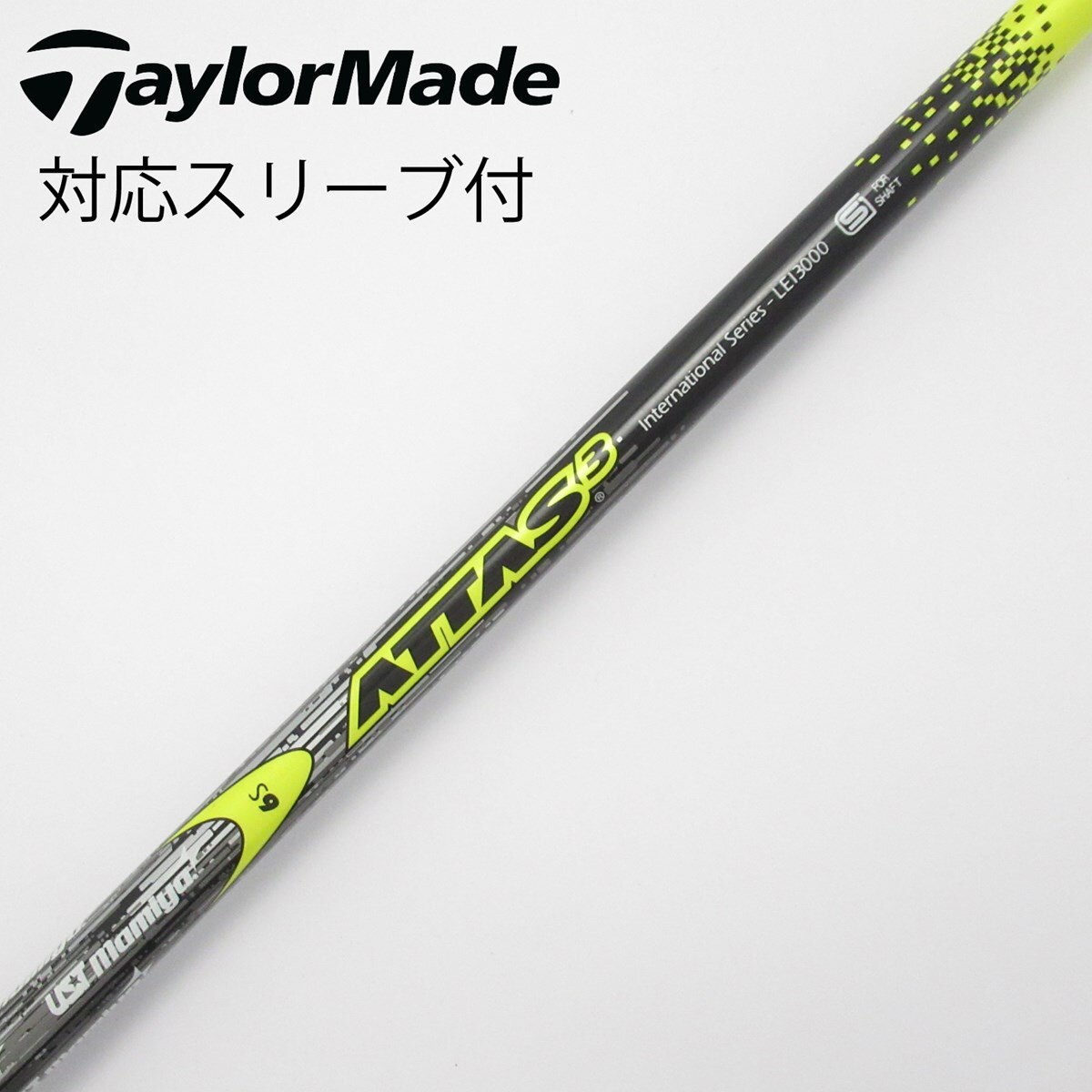 中古】ATTAS 3 ドライバー用_スリーブ付 ATTAS3 6 S C(シャフト