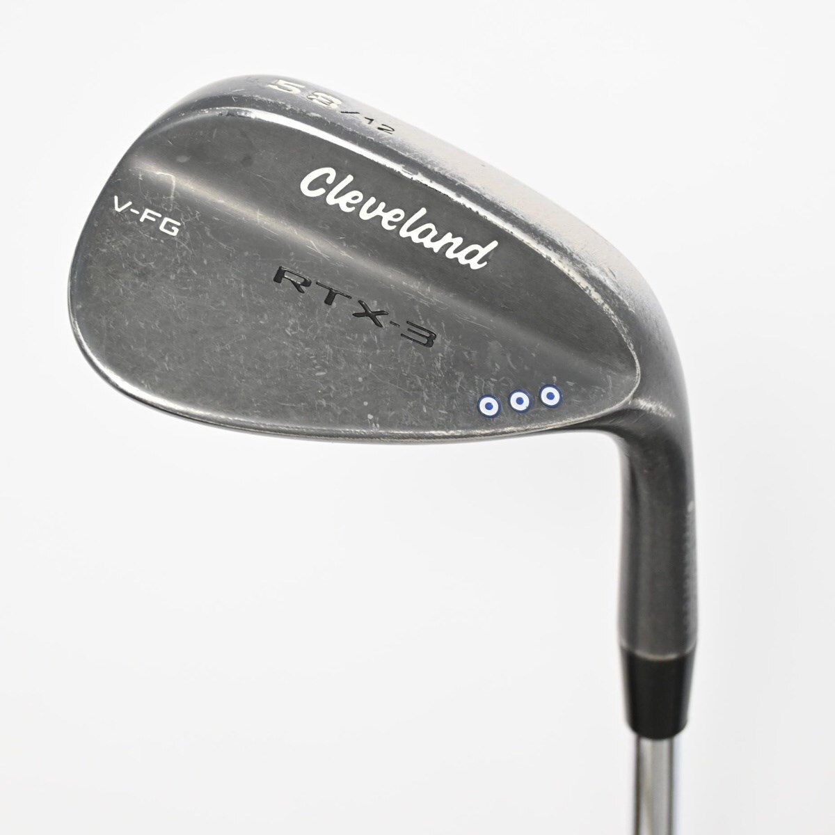 中古】RTX-3 BLACK ウェッジ スチールシャフト 58-12 判別不能 D