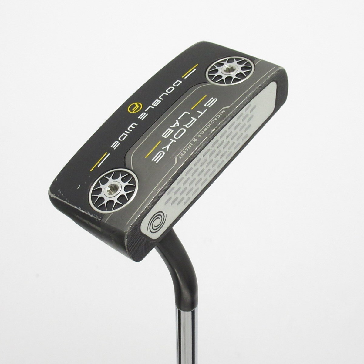 T*す様 値下げオデッセイ ストロークラボ BLACK中古！純正ベットカバー！3 中古】ストロークラボ BLACK DOUBLE WIDE FLOW パター カーボン