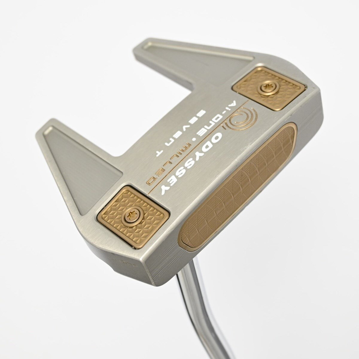 中古】Ai-ONE MILLED SILVER SEVEN T DB パター スチールシャフト 計測