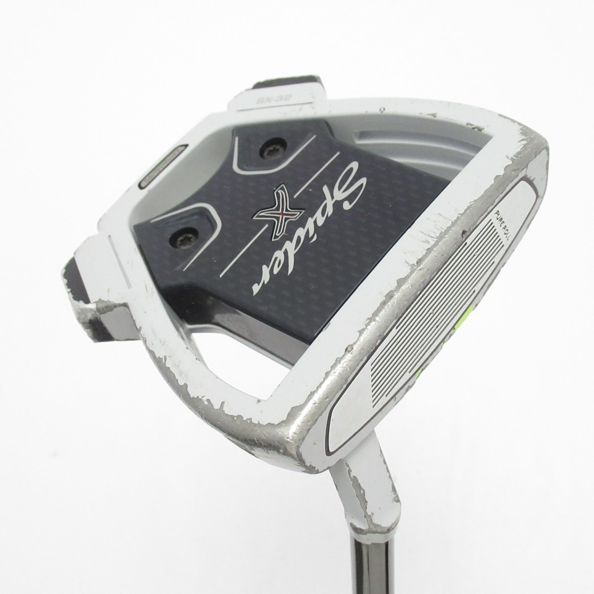 【中古ゴルフクラブ】テーラーメイド　SPIDER　スパイダー X チョークホワイト／イエロー スモールスラント パター スチールシャフト　… 中古】スパイダー X チョークホワイト／イエロー スモールスラント