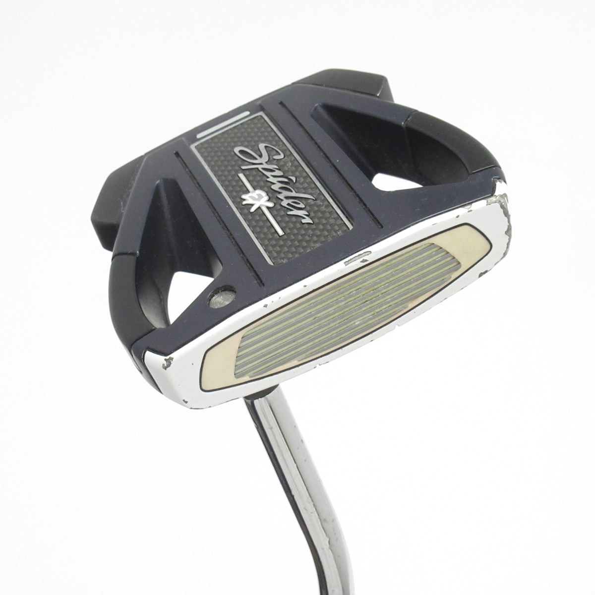 中古】スパイダー EX ネイビー／ホワイト シングルベンド パター