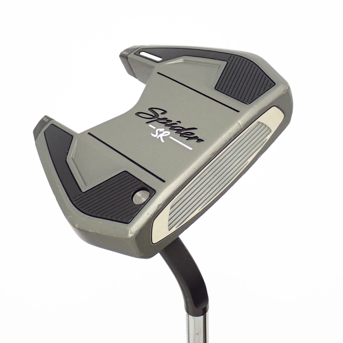 【中古ゴルフクラブ】テーラーメイド　SPIDER　スパイダー SR ホワイト／プラチナム フロー パター スチールシャフト　シャフト：スチ… 中古】スパイダー SR ホワイト／プラチナム フロー パター スチール