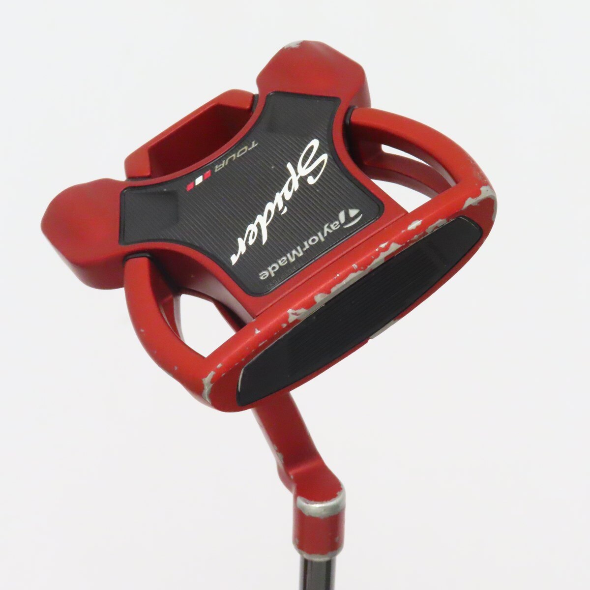 中古】スパイダー TOUR RED CRANK NECK パター スチールシャフト 計測