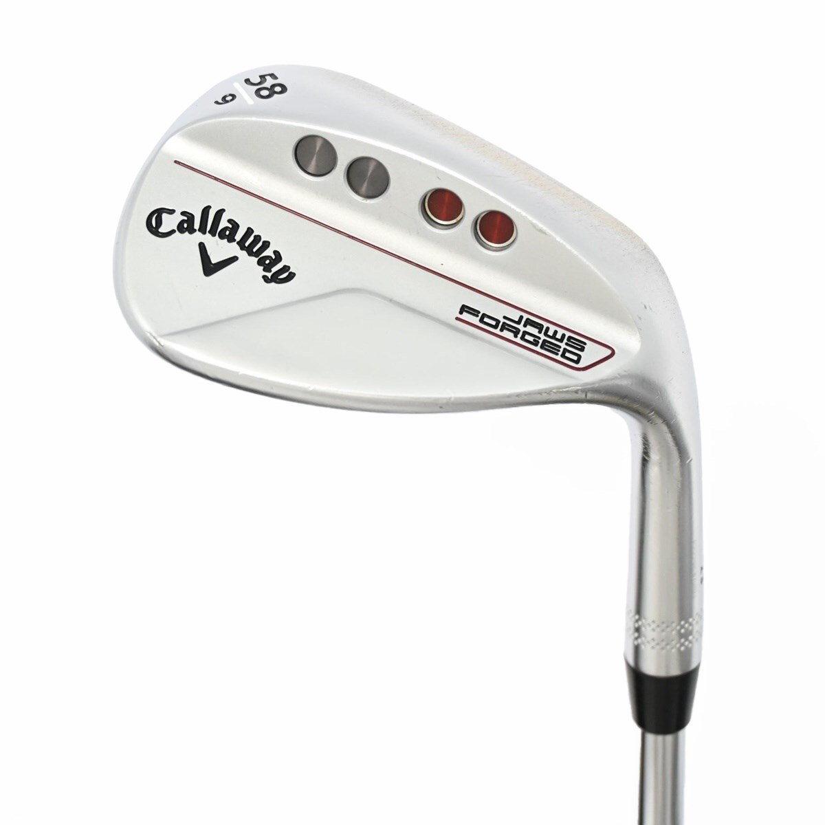 中古】JAWS FORGED クロムメッキ仕上げ ウェッジ Dynamic Gold 105 58