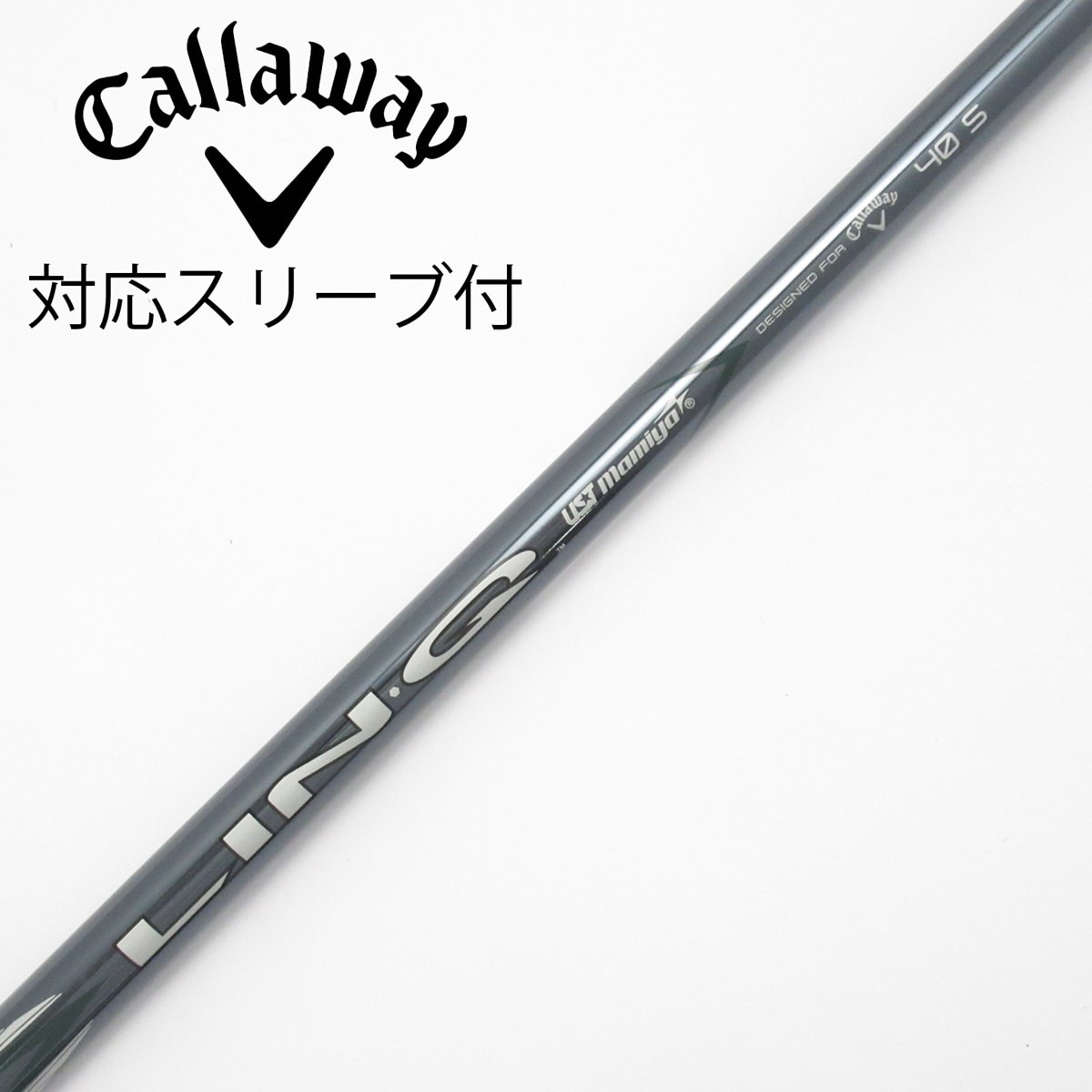 中古】純正シャフト ドライバー用_スリーブ付 LIN-Q GREEN 40 for