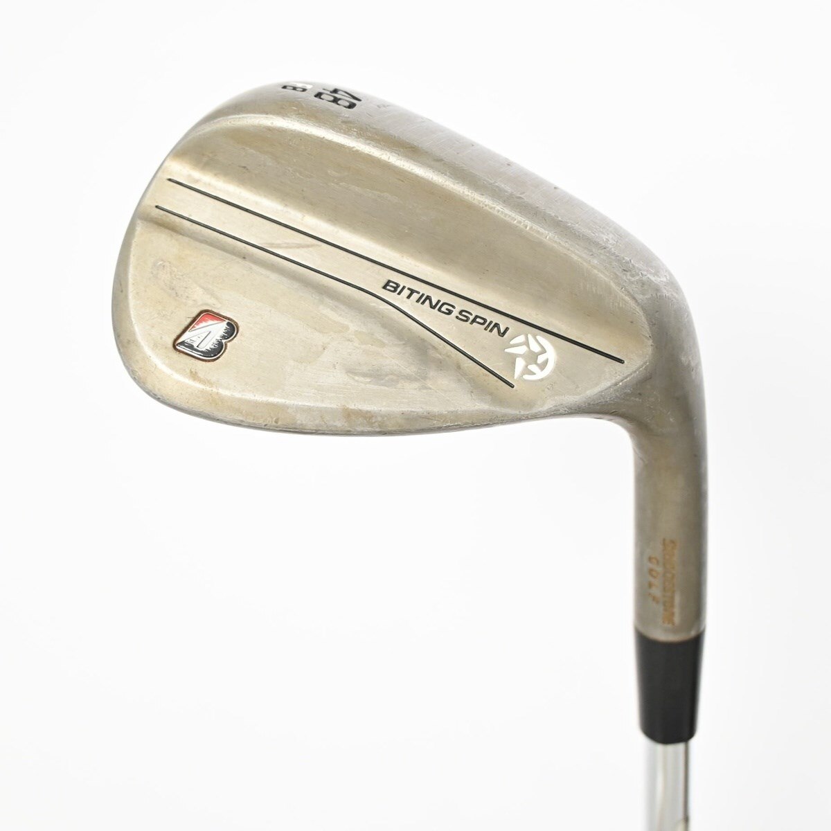 【新品】ブリヂストンBITING SPINノーメッキ ウェッジ　58,52 2本 中古】BITING SPIN ﾉｰﾒｯｷ ウェッジ Dynamic Gold HT 48-08 S200 C