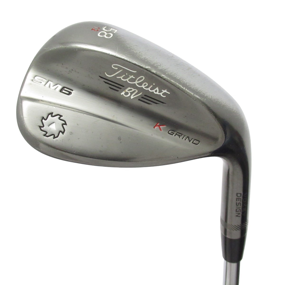 中古】Vokey SM6 ｽﾃｨｰﾙｸﾞﾚｲ K GRIND ウェッジ (タイトリスト) ボーケイ