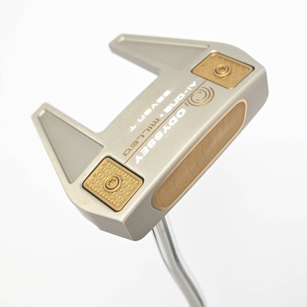 ゴルフ パター 金属製 ゴールド シルバー 中古】Ai-ONE MILLED SILVER SEVEN T DB パター スチールシャフト 計測