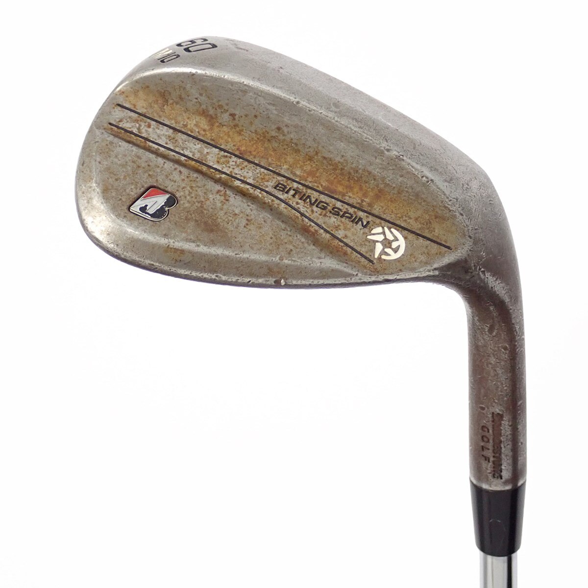 ジャスティック　ヴィンテージ　ノーメッキ　ウェッジ　53° 58° 2本セット 中古】BITING SPIN ﾉｰﾒｯｷ ウェッジ N.S.PRO MODUS3 WEDGE 105 60-10