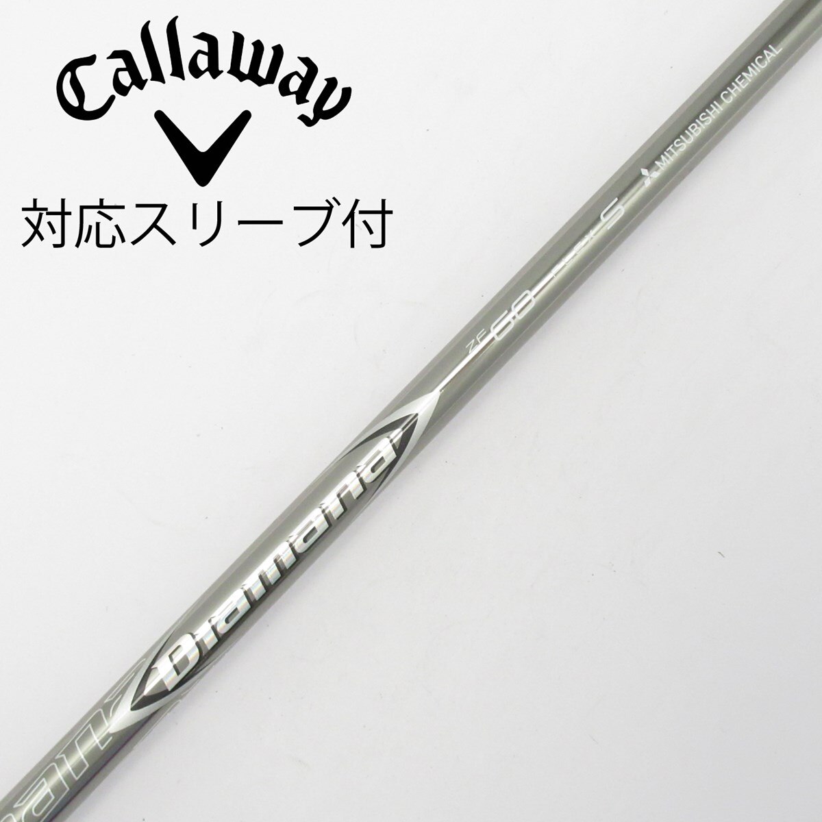 Diamana zf60s シャフトドライバー用Callawayスリブ付 中古】Diamana ZF ドライバー用_スリーブ付 Diamana ZF60 S C(シャフト