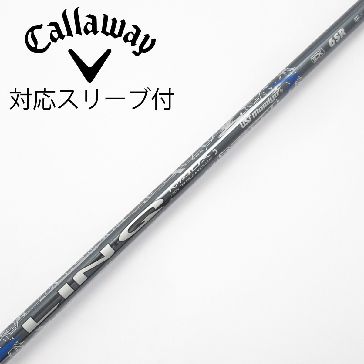中古】LIN-Q BLUE EX ドライバー用_スリーブ付 LIN-Q BLUE EX 6 SR C