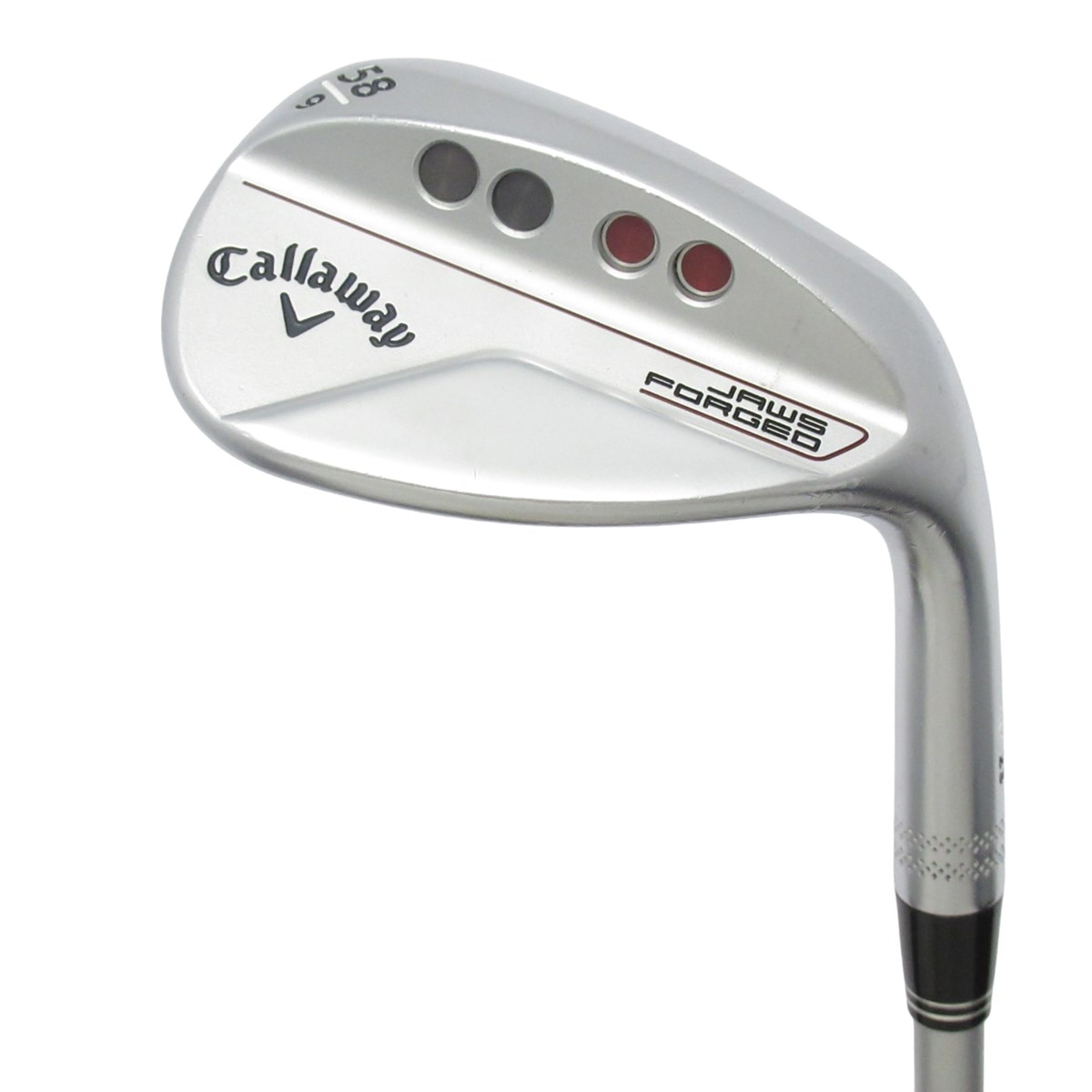 中古】JAWS FORGED クロムメッキ仕上げ ウェッジ カーボンシャフト 58