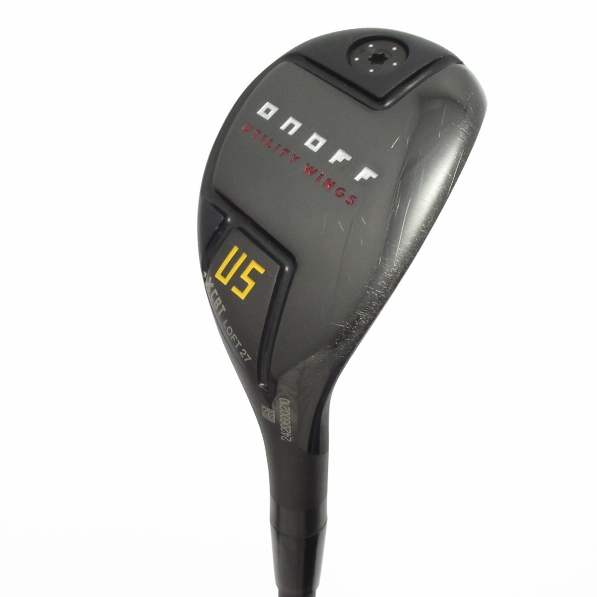 オノフONOFF KURO ユーティリティ ハイブリッド 2本セット 27 24 中古】オノフ KURO ウイングス ユーティリティ ONOFF CBT：624I 27 S