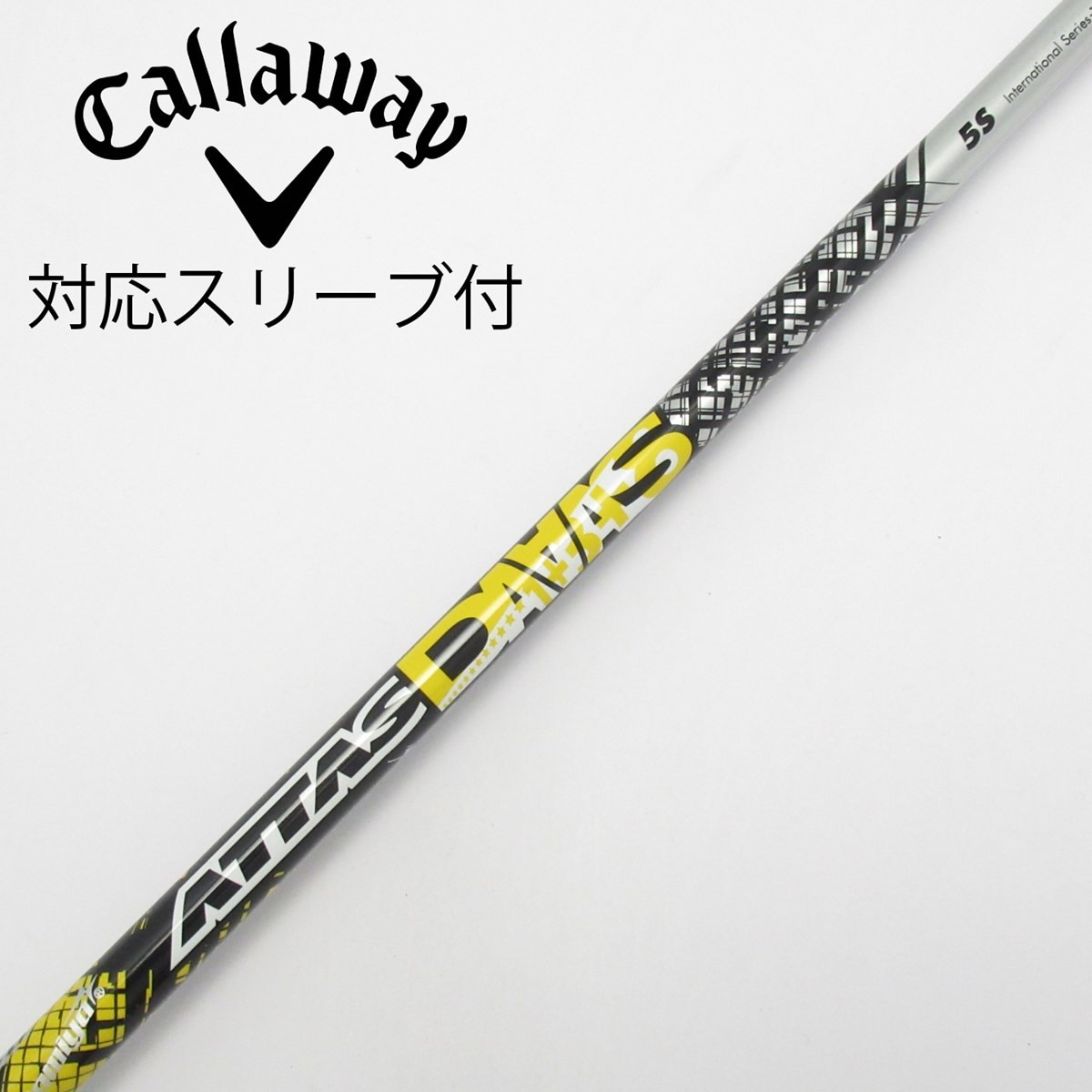 ATTAS DAAAS 5S ドライバー用シャフト　テーラーメイドスリーブ 中古】ATTAS DAAAS ドライバー用_スリーブ付 ATTAS DAAAS 5 S C