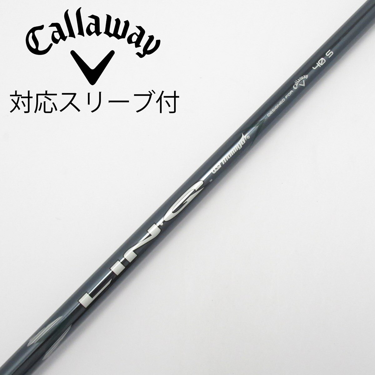中古】純正シャフト ドライバー用_スリーブ付 LIN-Q GREEN 40 for
