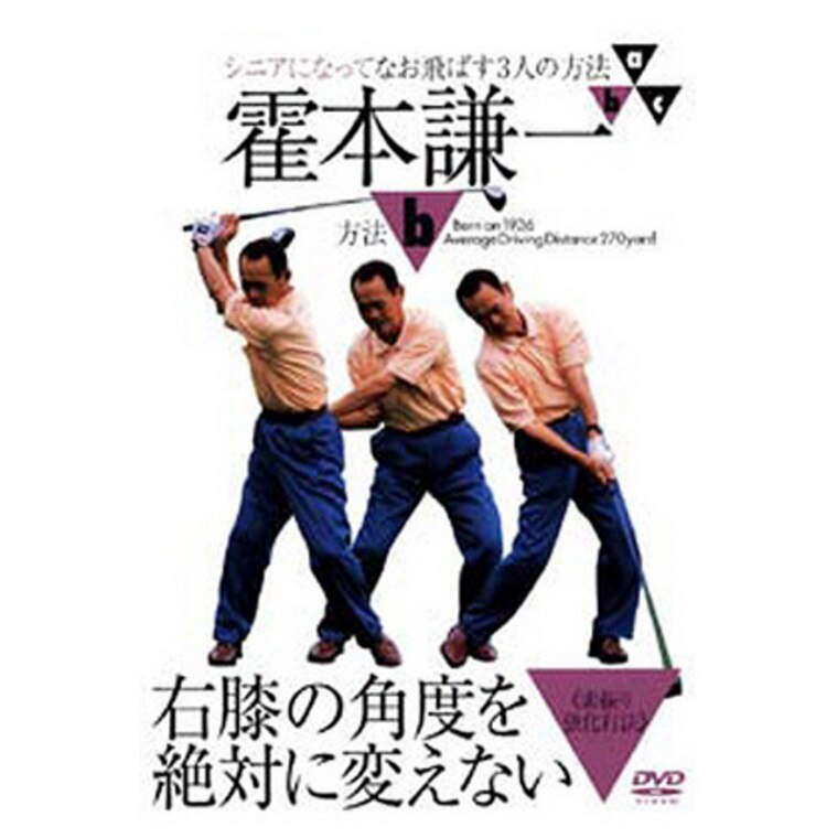 ゴルフダイジェスト社 霍本謙一 右膝の角度を絶対に変えない(ビデオ