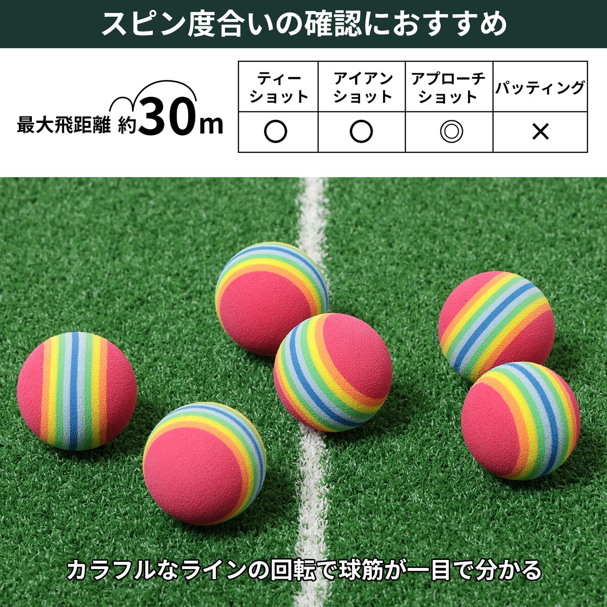 アプローチ上達トレーニングボール スピナーボール(アプローチ