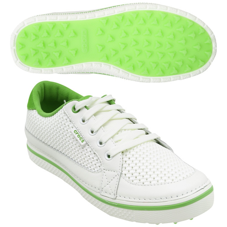 極美品 crocs drayden レザー ゴルフ シューズ 口コミ・評価