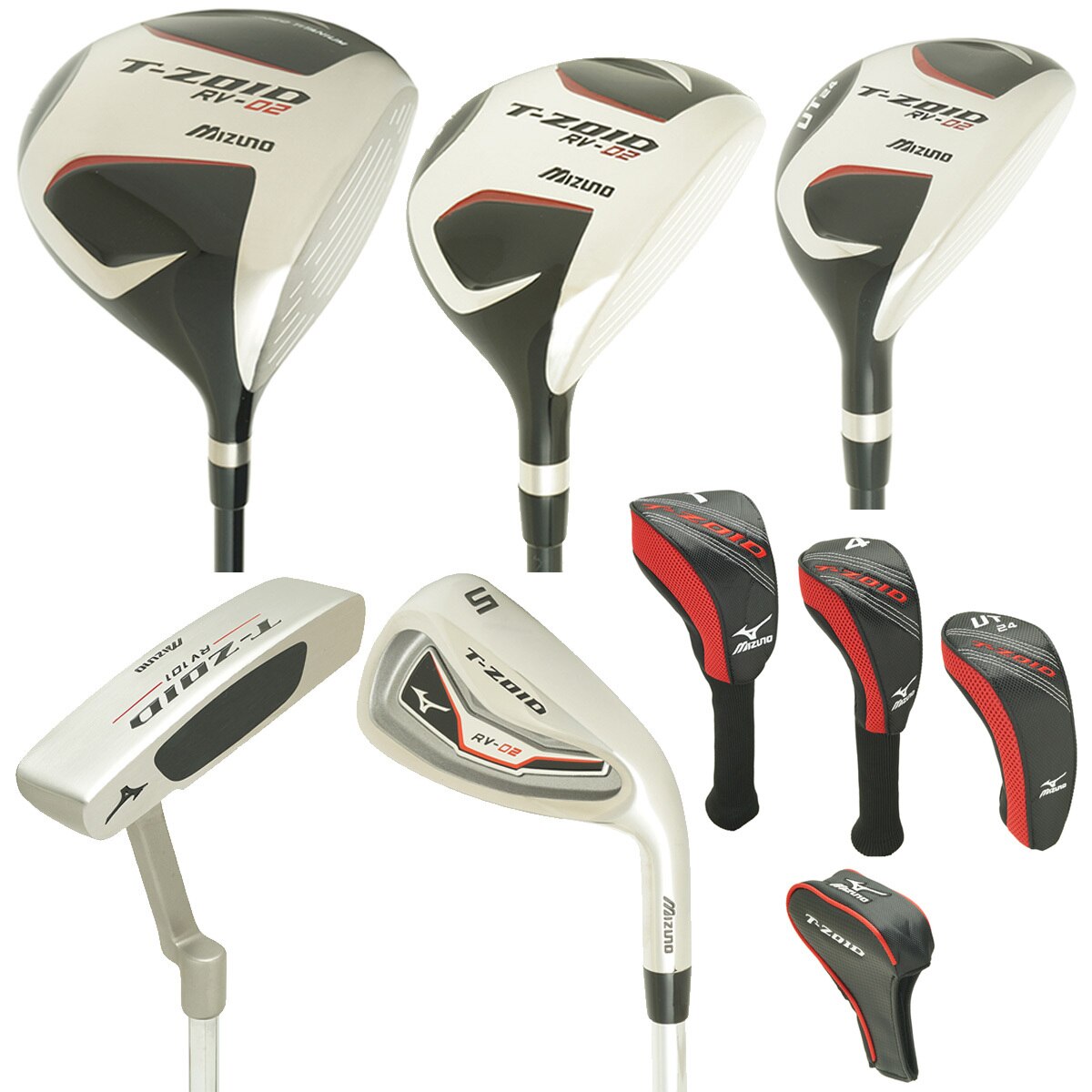 RV-02フルセット T-ZOID (11本セット)カーボン／アイアン：スチール