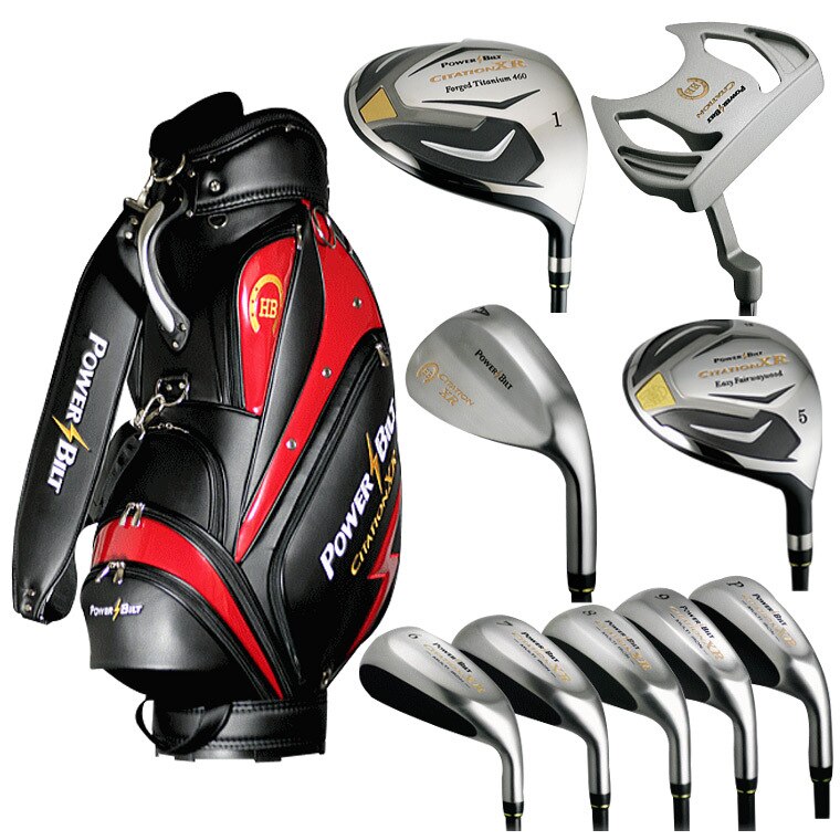 POWER BILT ゴルフバッグクラブセット キャディバッグ付きPOWERBILT TRX3.0クラブセット(10本セット)(クラブ